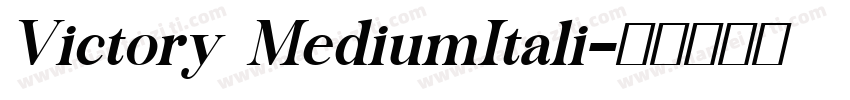 Victory MediumItali字体转换